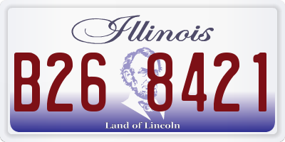 IL license plate B268421