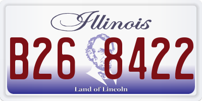 IL license plate B268422