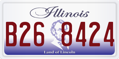 IL license plate B268424