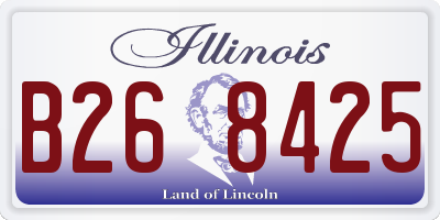 IL license plate B268425