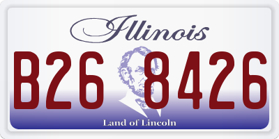 IL license plate B268426