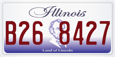 IL license plate B268427