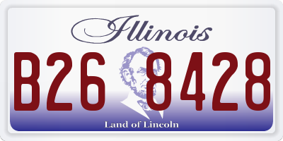 IL license plate B268428