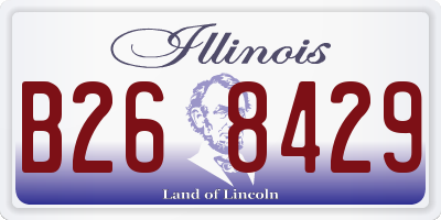 IL license plate B268429