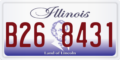 IL license plate B268431