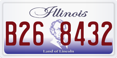 IL license plate B268432