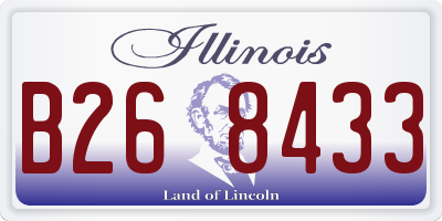 IL license plate B268433
