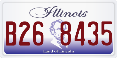 IL license plate B268435