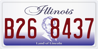 IL license plate B268437
