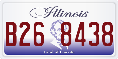 IL license plate B268438