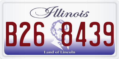 IL license plate B268439