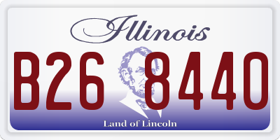 IL license plate B268440