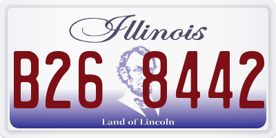 IL license plate B268442