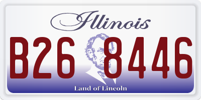 IL license plate B268446