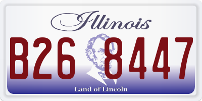 IL license plate B268447