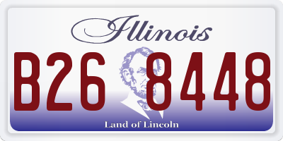 IL license plate B268448