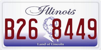 IL license plate B268449
