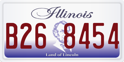 IL license plate B268454