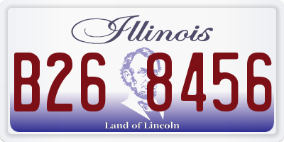IL license plate B268456
