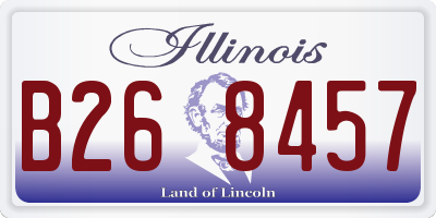 IL license plate B268457