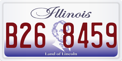 IL license plate B268459