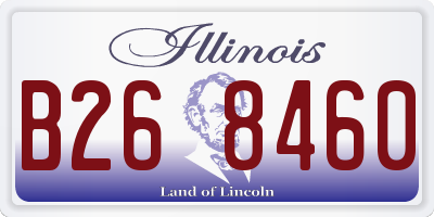 IL license plate B268460