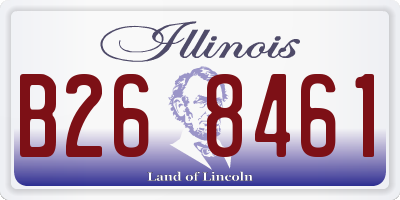 IL license plate B268461