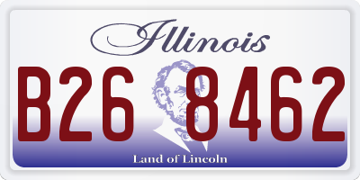 IL license plate B268462