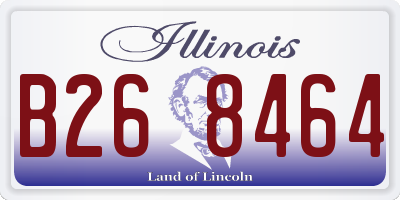 IL license plate B268464