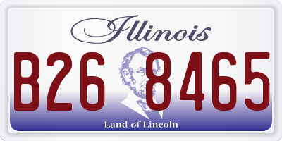 IL license plate B268465