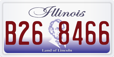 IL license plate B268466