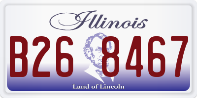 IL license plate B268467