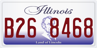 IL license plate B268468