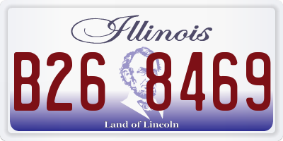 IL license plate B268469