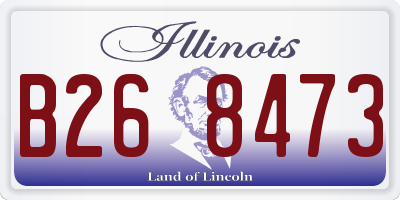 IL license plate B268473