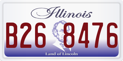 IL license plate B268476