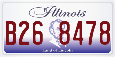 IL license plate B268478