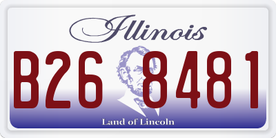IL license plate B268481