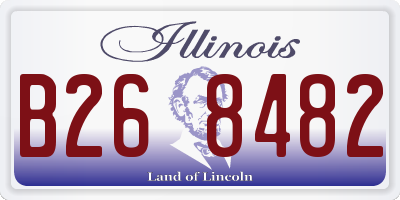 IL license plate B268482