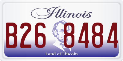 IL license plate B268484