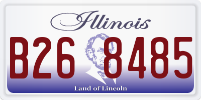 IL license plate B268485
