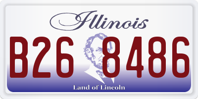 IL license plate B268486
