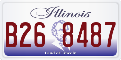 IL license plate B268487