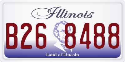IL license plate B268488
