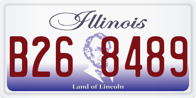 IL license plate B268489