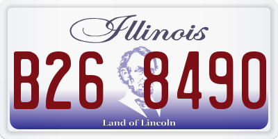 IL license plate B268490