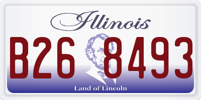IL license plate B268493