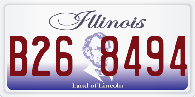 IL license plate B268494