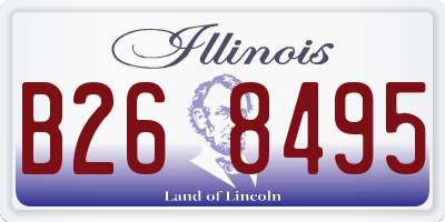 IL license plate B268495