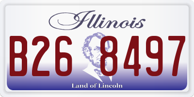 IL license plate B268497